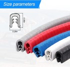 Car Door Protector Edge Guards  Universal Rubber Seal U Shape Car Door Protectio