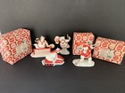 Coca Cola Polar Bears 4 Figurines 1995 Enesco Porcelain Vintage