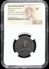 Ngc Vf  Byzantine Empire 975-1035 Ad Jesus Christ Follis Class A2-3 Coin  Sharp 