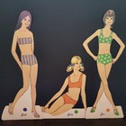 Vintage 1973 The Young Set Paper Dolls By Whitman Julie  Jodi  And Jan   44 Pcs