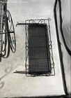 Black Metal Mat  got Style Beverage Flower Patio Furniture 2-piece Bar Cart Set