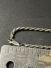 17 In 925 Sterling Silver Heavy Rope Chain Vintage