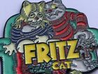 Fritz The Cat Getting Lucky 60 s Hat Pin Lapel Brooch