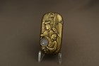 Antique Japanese Meiji Brass Vesta Case Match Safe With Built-in Compass