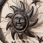 Tickcacy 27    Metal Sun Wall Decor  Vintage Sun Moon Stars Wall Hanging Dec