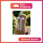 Lfouvre 4pcs Hair Clips For Women Tassel Ribbon Bowknot With Long Tail  Clip Gir