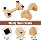 Wooden Push Up Bars Parallettes Stands Handles Calisthenics Home Gym 1 Pair