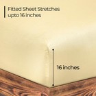 300 Thread Count 100  Long Staple Combed Cotton Fitted Sheet Queen - Super So   