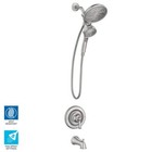 Moen Brecklyn 82611srn Single Handle 6-spray Tub Shower Faucet W  Magnetix