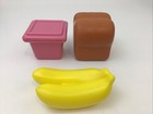 Little Tikes Vintage Bread Yogurt Bananas Lot Of 3pc Pretend Play Food