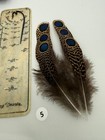 Malayan Peacock Pheasant  Eye Feathers  3 Pair   5