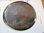 1747 1 2 Penny Great Britain King Geroge Ii     Op