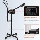 Professional Facial Steamer With 5x Magnifying Lamp  2 In 1 Facial Black