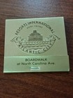 Resorts International Casino Hotel Atlantic City Vintage Matchbook Unused 