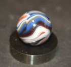 Hand Selected Jabo Multi-color Swirl Toy Marble Size  703  45 64  Mint 