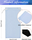 100 Pack Soft Sunglass Pouch Bulk Microfiber Eyeglass   2 Cleaning Cloths  Soft