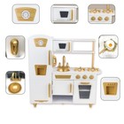 Kitchen Playset For Kids Ages 3-8  Wooden Pretend Play Kitchen With Realistic   