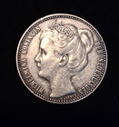 Netherlands-1898 1 Gulden-xf-scarce Date 