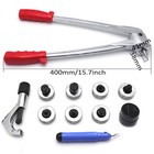 Plumbing Pipe Expander Tool 7 Lever Hvac Copper Heads Tube Swaging Kit