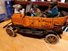 Nice 1930 s Marx Tin Litho Wind Up Amos   Andy Fresh Air Taxi