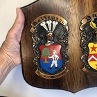 Vintage Coat Of Arms 10 5  Wall Plaque Double Heraldic Shield Holtzmann Vs Daman