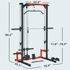 Soozier Smith Machine  Multi-function Power Cage With Lat Pull Down System