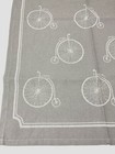  2  Vintage Bicycle Cotton Jacquard Kitchen Dish Tea Towel Gray Made In Turkey