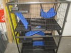 Habutway 50  h Metal Small Animal Cages  Rolling Chinchilla Cage With Removab   
