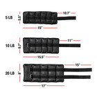 5 10 20lbs Adjustable Arm Leg Weights Wrist Ankle Exercise Gym Workout Training