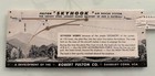 Rare  Fulton Sky Hook Demonstration Card  Cold War Era