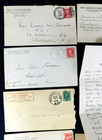  33  Antique   Vintage Letter Heads   Posted Collectibles Lot - L  k   