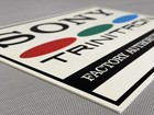 Sony Trinitron Crt Tv Authorized Repair Sign Ad Store Display Television Shop
