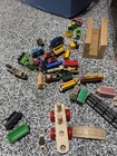 Vintage 2001 Thomas And Friends Wooden Railway Train Table Plus Original Cars