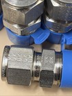 Parker 8msc8n-316  1 2  Tube O d  X 1 2  Npt A-lok Male Connector  lot Of 8 