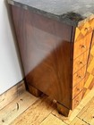 Maitland Smith Server Sideboard Checkboard Front Multi Drawer Wood Cabinet