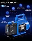 Rotary Vane Deep Vacuum Pump Hvac Ac Air Tool R410a R134 W free Oil 4 5cfm 1 3hp