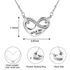 Infinity Cremation Urn Necklace For Human Ashes Heart Ashes Necklace For Wome   
