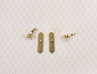 Dollhouse Door Handles With Fancy Plate X2 French Lever Style Gold 1 12 Scale