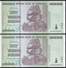 10x2008 50 Trillion Dollars Zimbabwe Banknote  Aa P-90 Gem Unc 50 Trillion