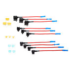 12v Car Add-a-circuit Fuse Adapter W  Standard   Mini Tap Blade Fuse Holder 10pc