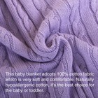 100  Cotton Cable Knit Toddler Throw Baby Blanket Ultra Soft Warm 30 X 40 Inches
