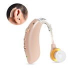 Hearing Amplifier  Single Ear Lr44h Battery Powered Bte Device For Seniors