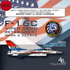 1 48 F-16c Viper Demo Retro Livery Mask   Decal For Tamiya 61106 kinetic K48102