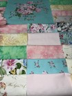 5       blue And Pink  Rose      Garden        Pre-cut Quilt Kit