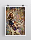 Jimmy Page Of Led Zeppelin 24x36in Poster Jimmy Page Pop Art Free Shipping Us