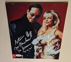 Steve Mongo Debra Mcmichael Signed 8 X 10 Wcw Wwf Wwe Tna Chicago Bears Jsa Coa