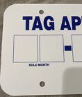 License Plate-30 Day Temporary Tag Replacement  Tag Applied For