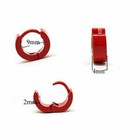 2pcs Stainless Steel Huggie Hoop Ear Hinged Snap Earrings Men s Women s Jewelry
