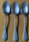 French Christofle Set Of 6 Crossed Ribbon Ctf35 Dinner Spoons 
