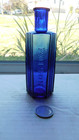 Stunning Rare Blue 6- Sided Poison Embossed  Poison